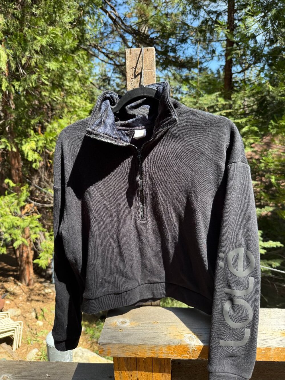 Lole Quarter Zip Cropped Sweatshirt